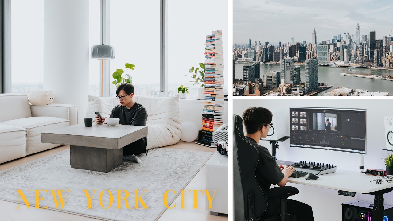 Minimal NYC Apartment & Desk Setup Tour (при участии Эллиота Чоя)