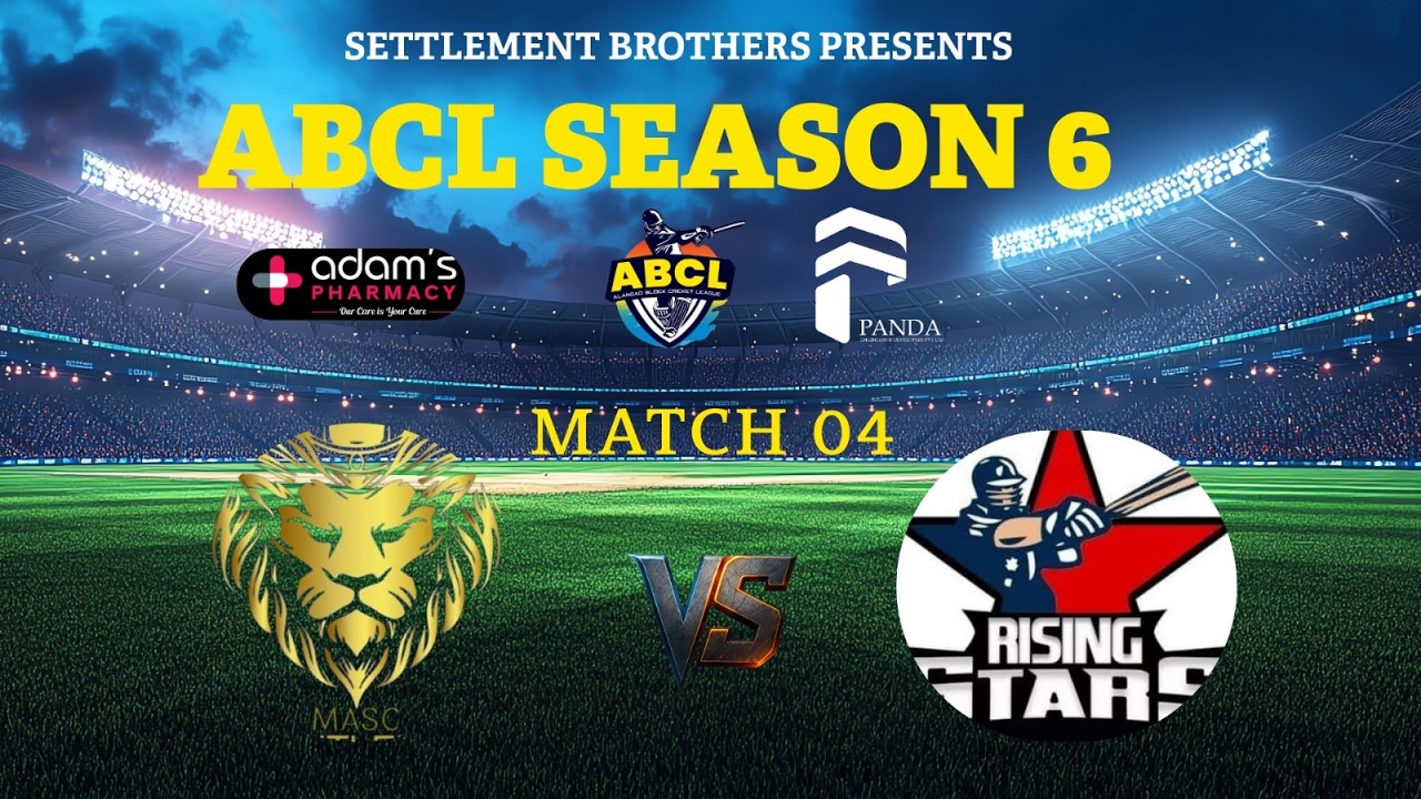 SETTLEMENT BROTHERS PRESENTS ABCL SEASON 6 || Hitler Brothers  VS Rising Stars  || MATCH 04