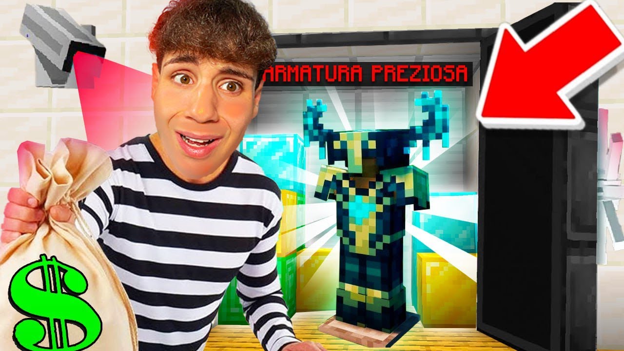 SONO DIVENTATO un LADRO per OTTENERE L'ARMATURA PIÙ PREZIOSA del MIO SERVER MINECRAFT!