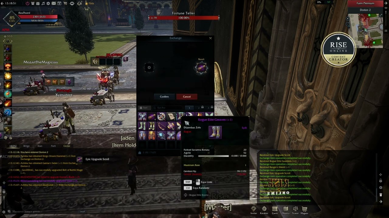 Rise Online  | 50x Green - 50x Gold Chest