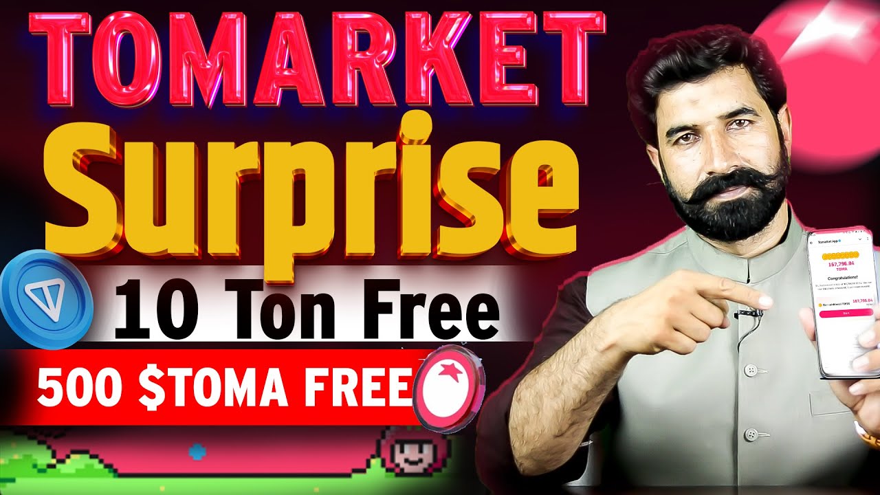 Tomarket 🍅 Surprise Free Ton with Free $TOMA | Tomarket Airdrop | Tomarket Update News | Albarizon