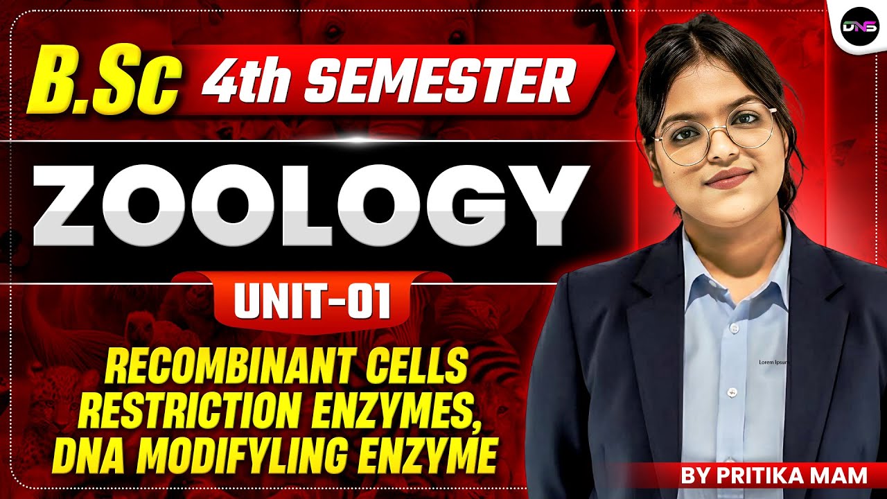 B.Sc 4th Semester Zoology Unit-1 Recombinant Cells Restriction Enzymes, DNA Modifyling Enzyme