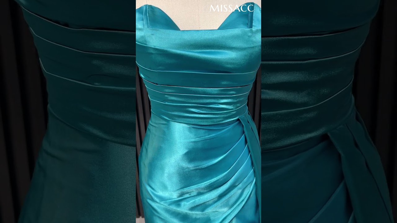 Sweetheart Sleeveless Satin Prom Dress