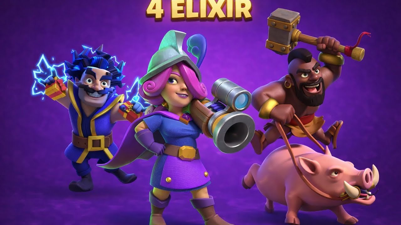 Ganando solo con 4 de elixir