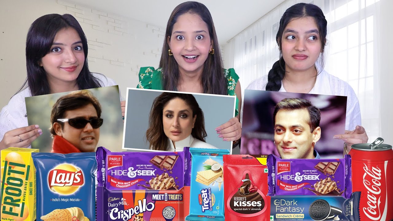 Guess the movie by actor and actress name food Challenge | Food Challenge | Family Show