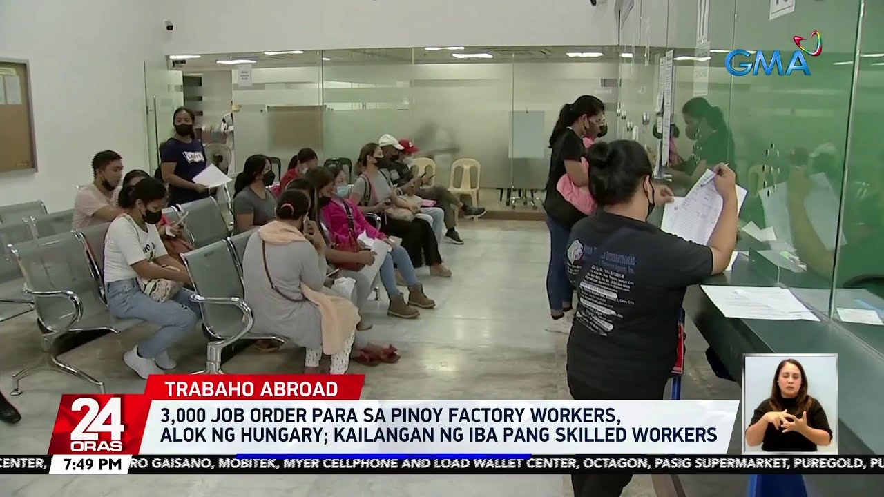 3,000 job order para sa Pinoy factory workers, alok ng Hungary; kailangan ng iba pang... | 24 Oras