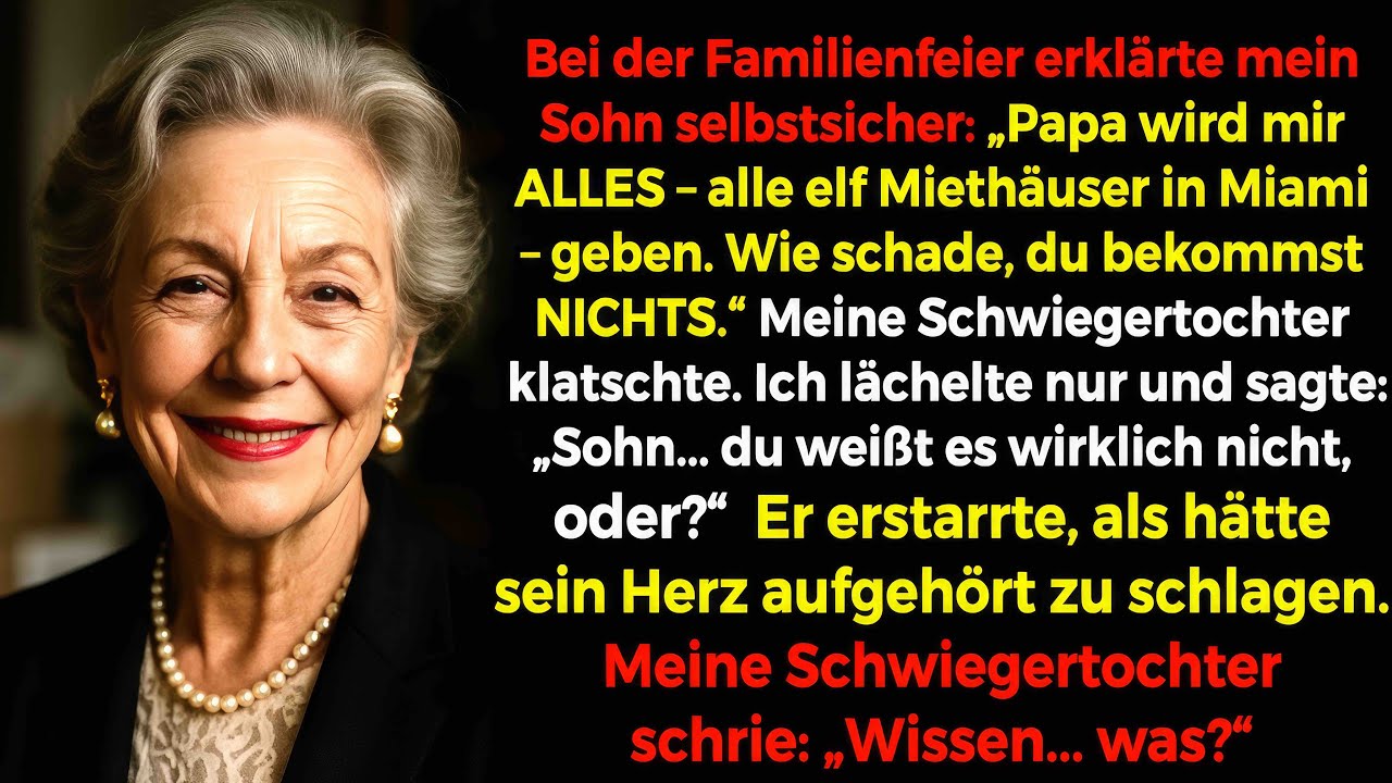 Bei der Teilung des Vermögens forderte mein Sohn alles, doch ich lächelte: 