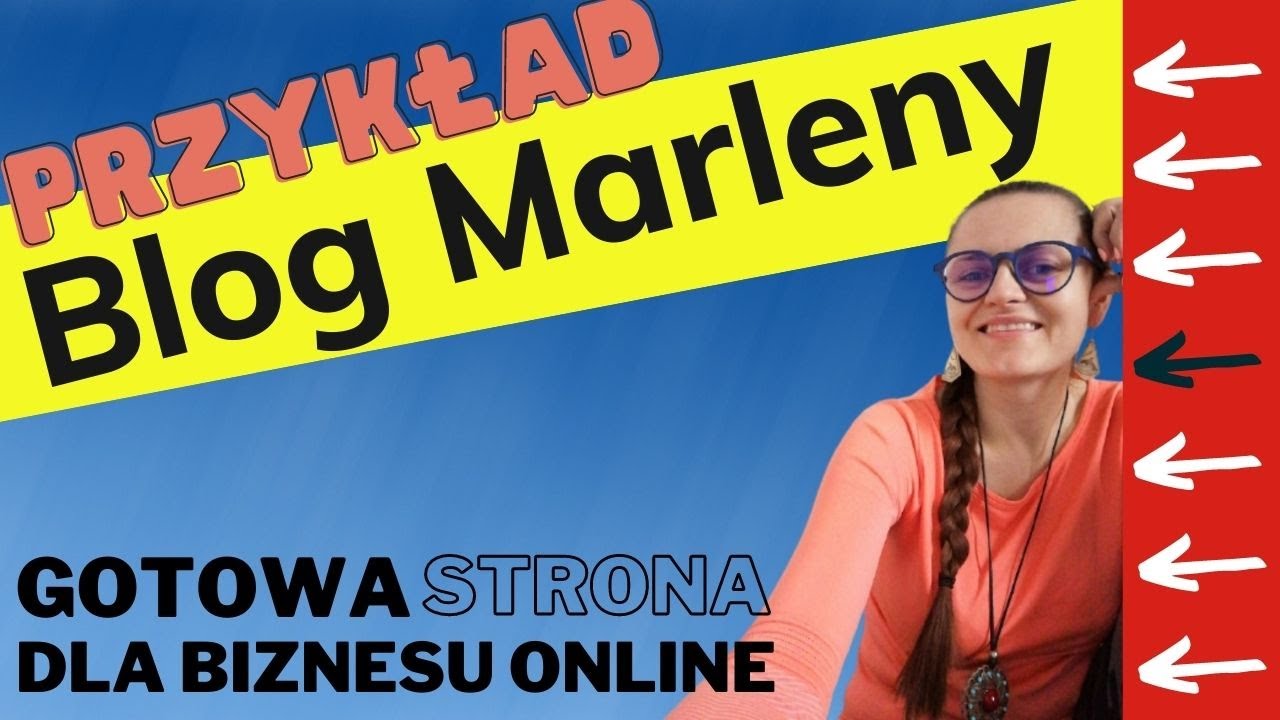 Gotowa Strona Marleny blog, kursy online, sklep