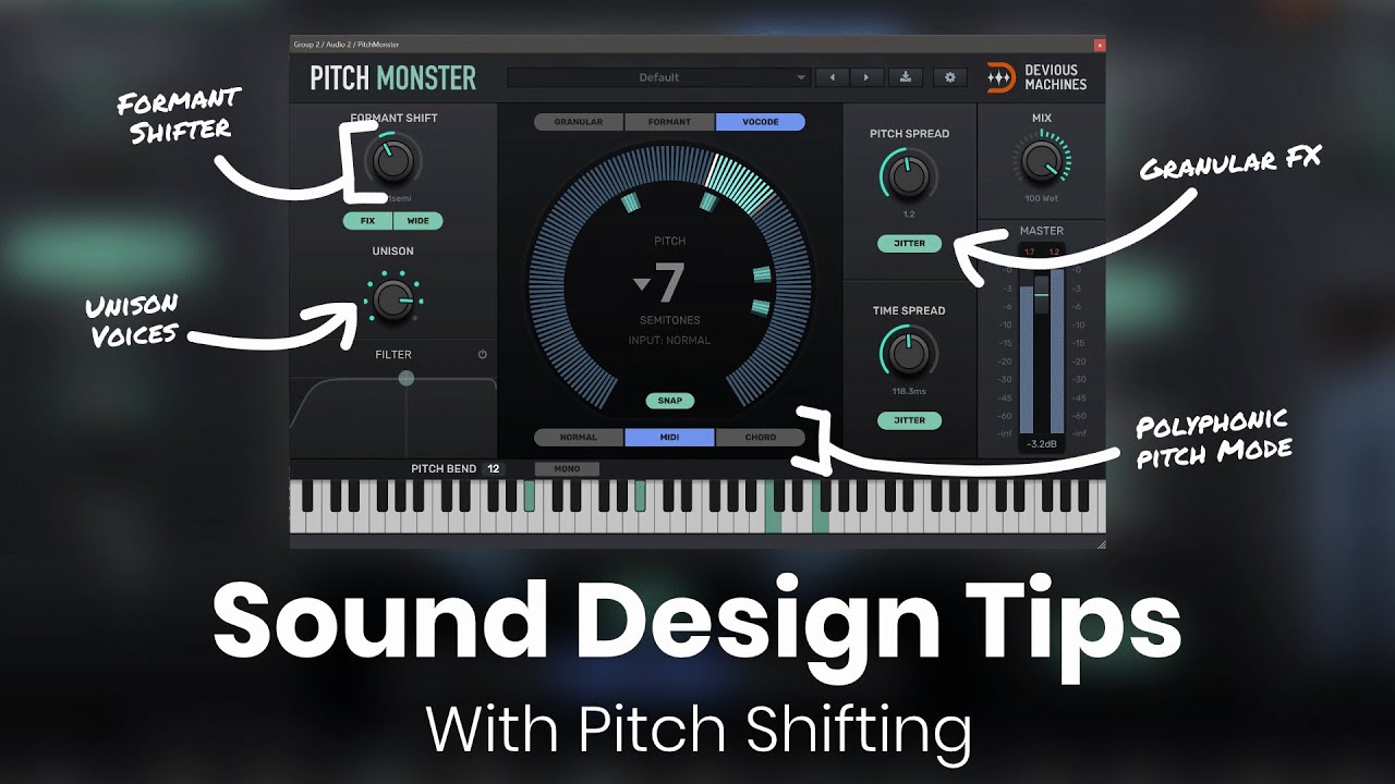8 EASY Sound Design Tips With Pitch Shifting 🔊 | Devious Machines Pitch Monster