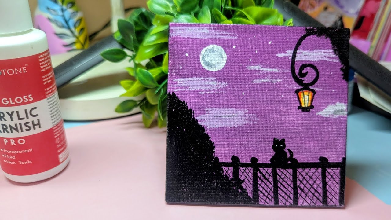 Easy canvas painting full video episode 4 #canvaspainting #art #painting #love #easypaintings 