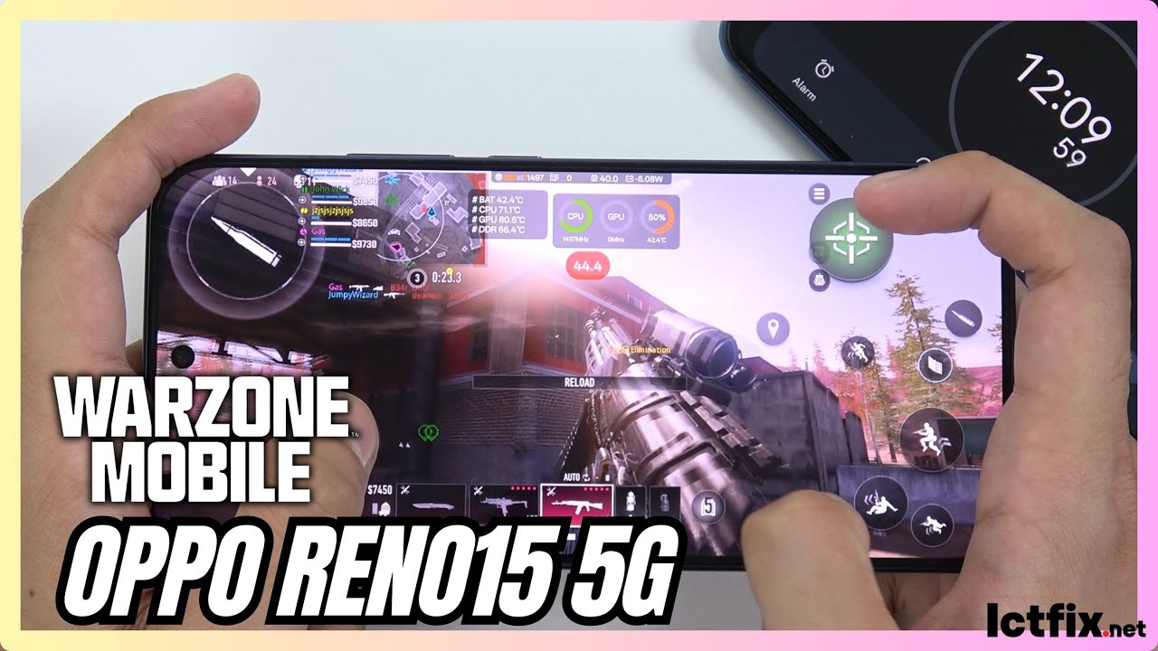 OPPO Reno 15 5G Call of Duty WARZONE Mobile Gaming Test | Snapdragon 7 Gen 4 | 120Hz AMOLED