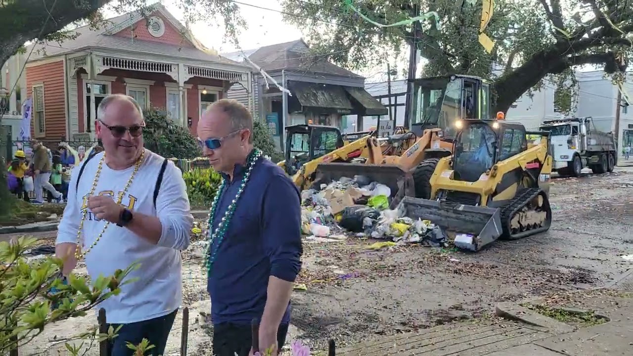 Mardi Gras After-Parade Clean Up