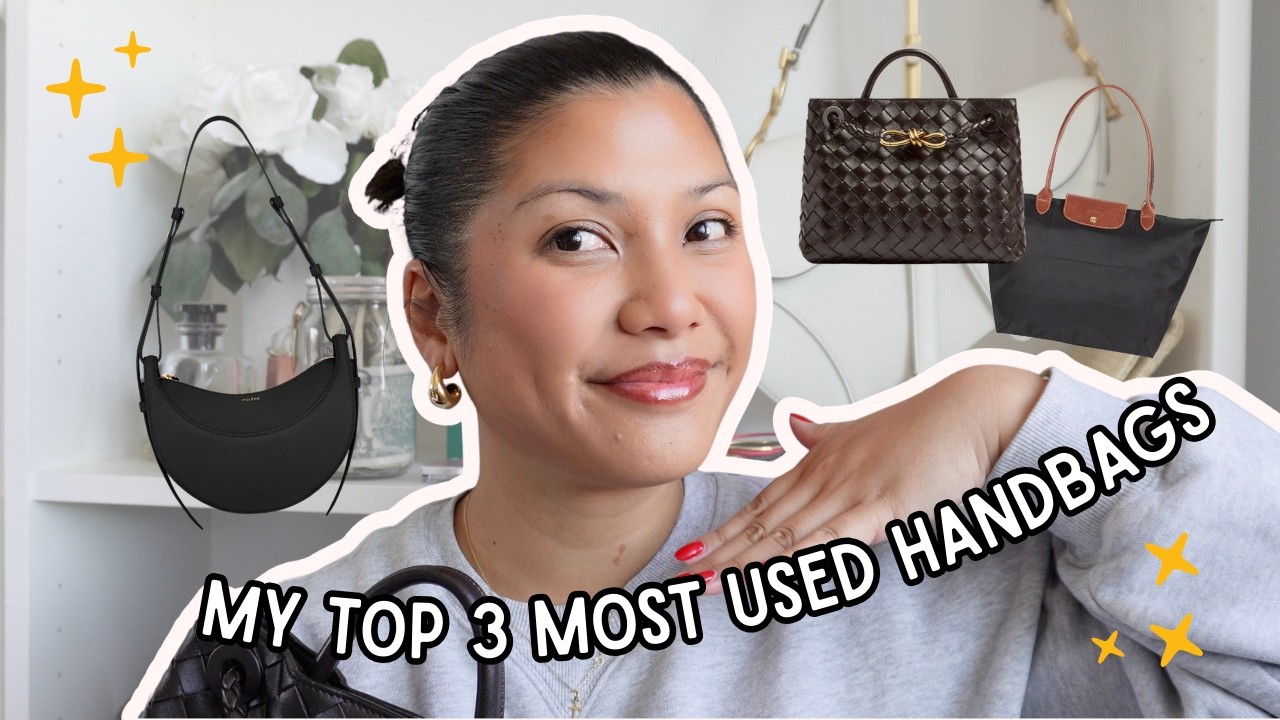 Мои 3 самые часто используемые сумки!! От Bottega Veneta, Polene и Longchamp 🤍✨👜