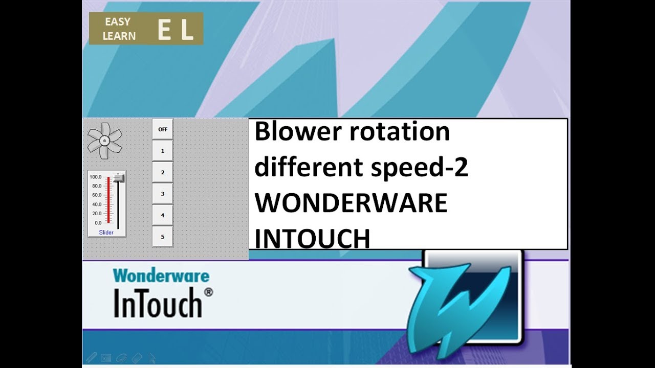 Blower rotates different speed  2 wonderware intouch