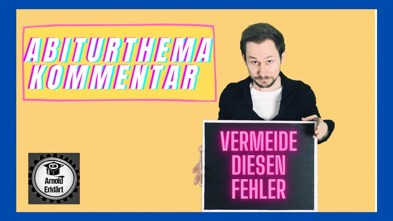 Deutsch-Abitur - Kommentar (BW): So beziehst du Position beim materialgest&uuml;tzten Schreiben