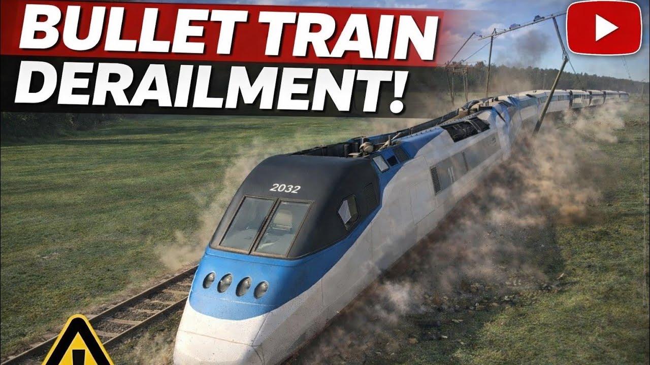 BULLET TRAIN DERAILMENT 😱😨