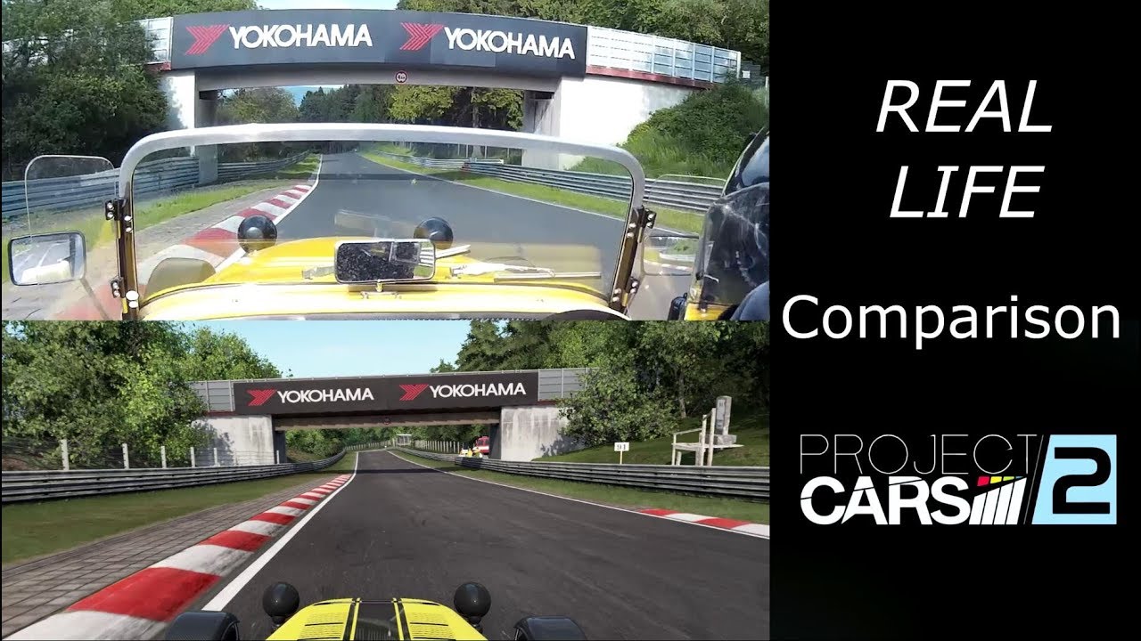 Comparison: Project Cars 2 Nordschleife vs. Real Life