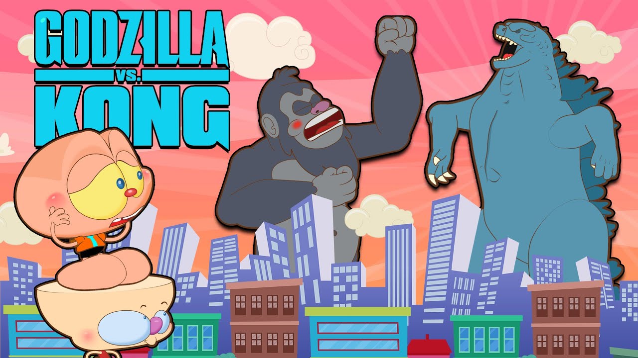 Mongo e Drongo em KONG VS GODZILLA - Batalha Épica! 😱
