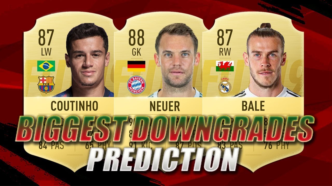 FIFA 20 | BIGGEST DOWNGRADES PLAYERS RATINGS PREDICTION | w/ Neuer, Coutinho & Bale