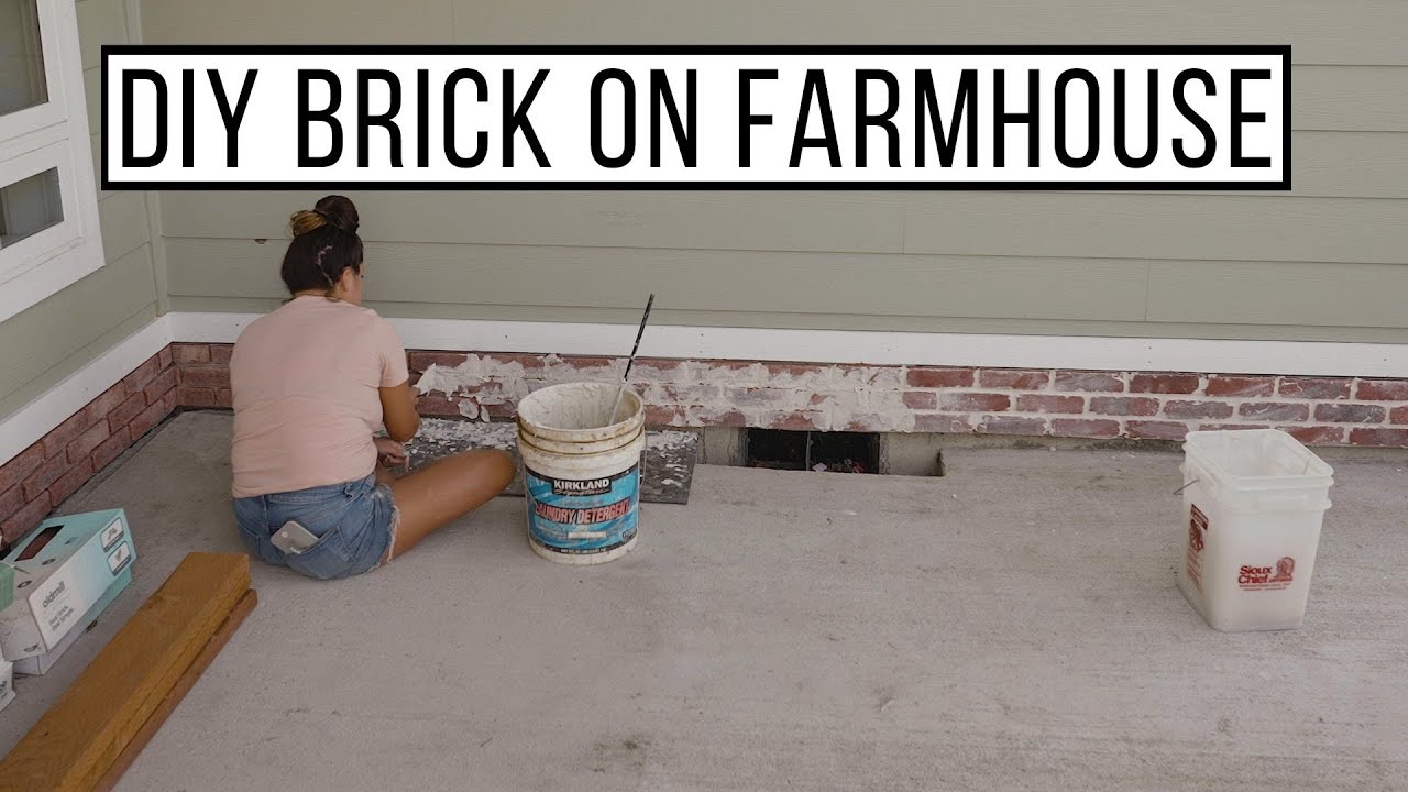 Couple Builds DIY Brick on Farmhouse in 4 Minutes (Timelapse)