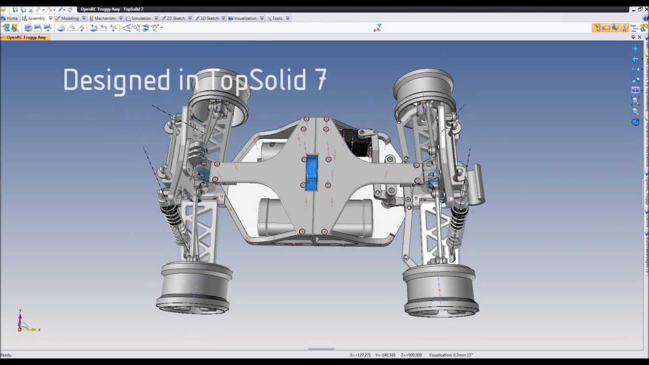 Experimental 3D Printable RC Car (OpenRC Project)