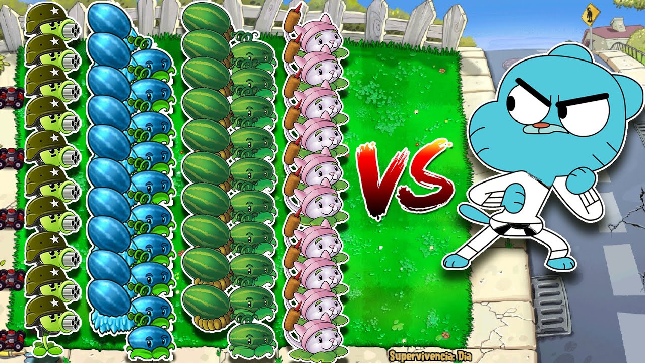 All Plants vs 99999 Gumball Zombies | Plants vs Zombies 6