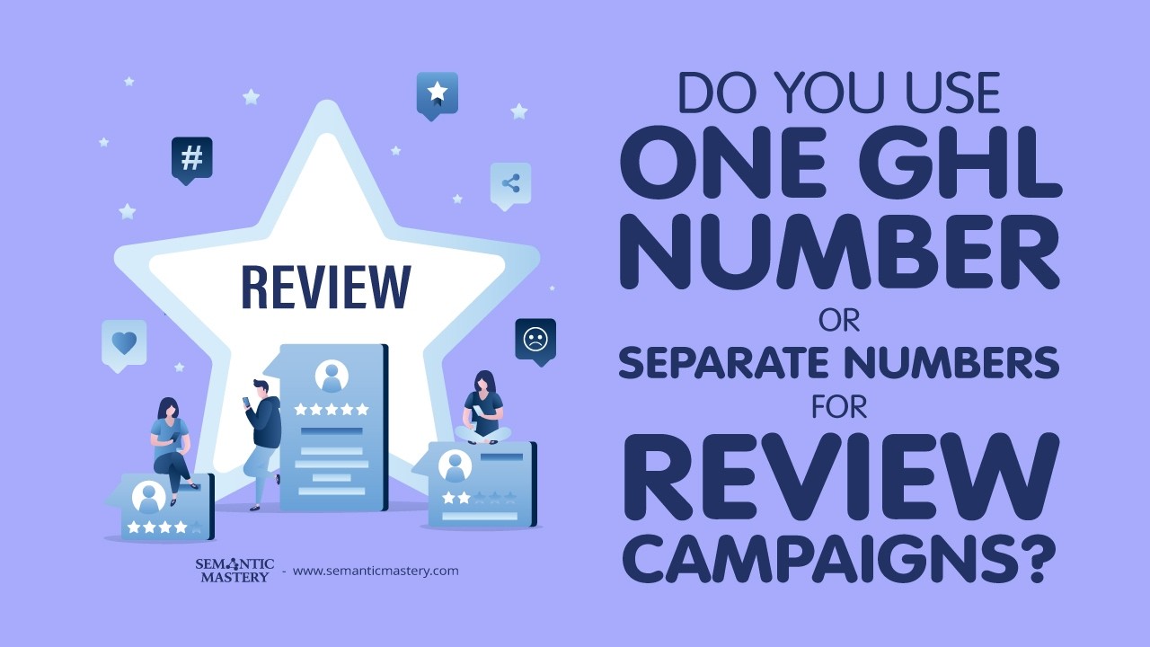 Для отзывов следует использовать один номер GHL или разные номера?