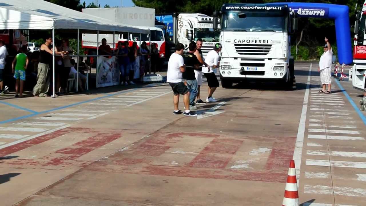 prova di forza: tiro alla fune con camion di 4 tonnellate!!! o_O