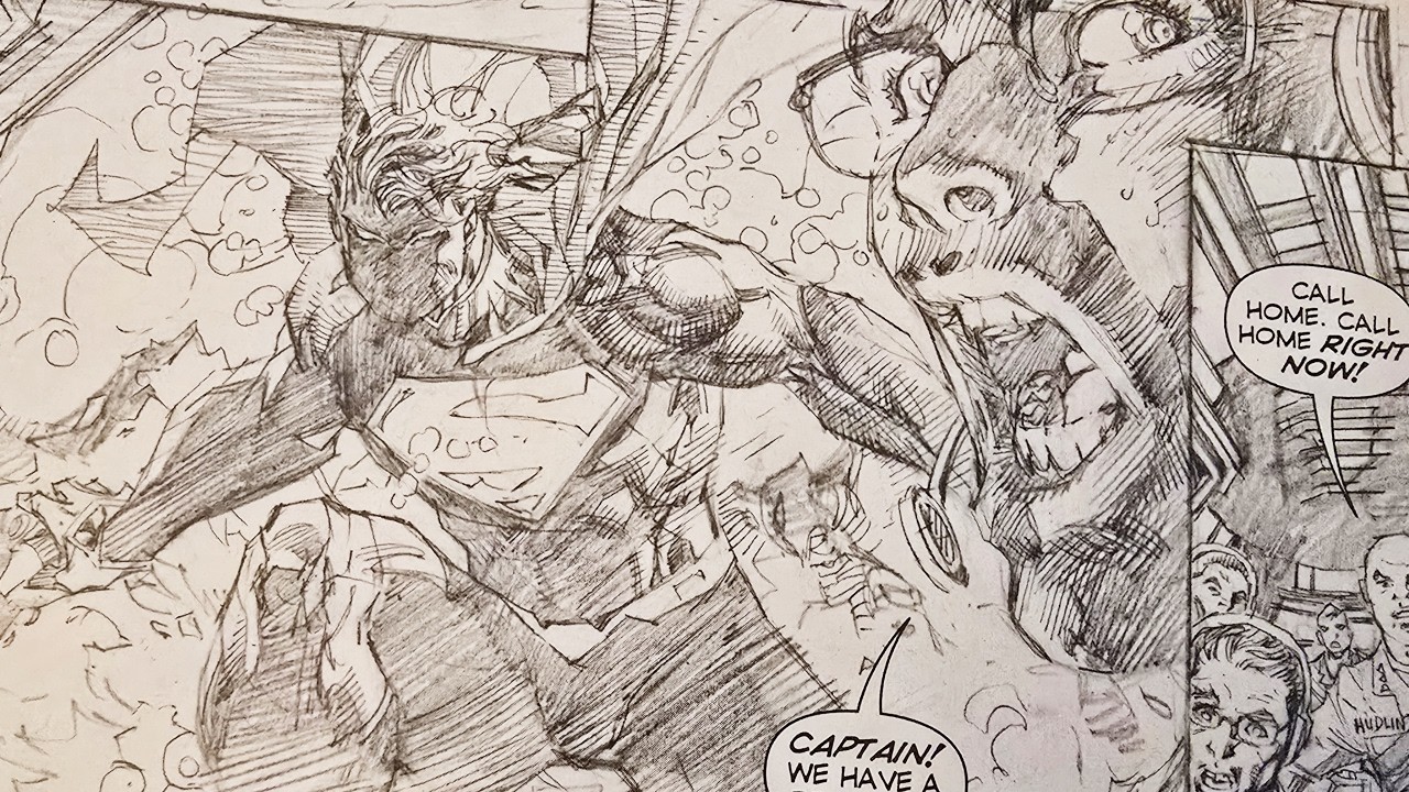Creating SUPER comic art with PENCIL and PAPER