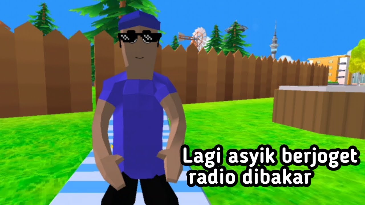 Dude membakar radio sampai kabur