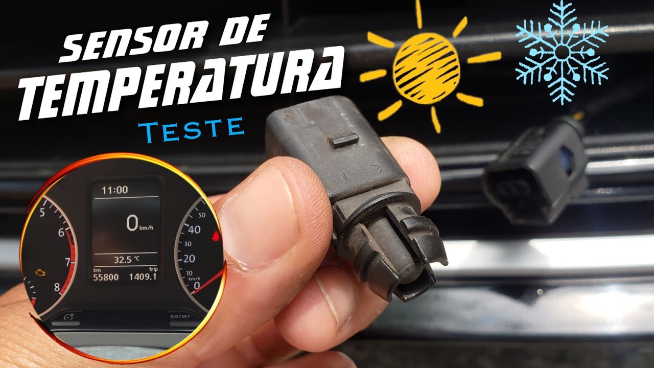 SENSOR DE TEMPERATURA AMBIENTE CLIMA EXTERNO VW G5 G6 G7 Fox Spacefox Gol Saveiro polo voyage golf