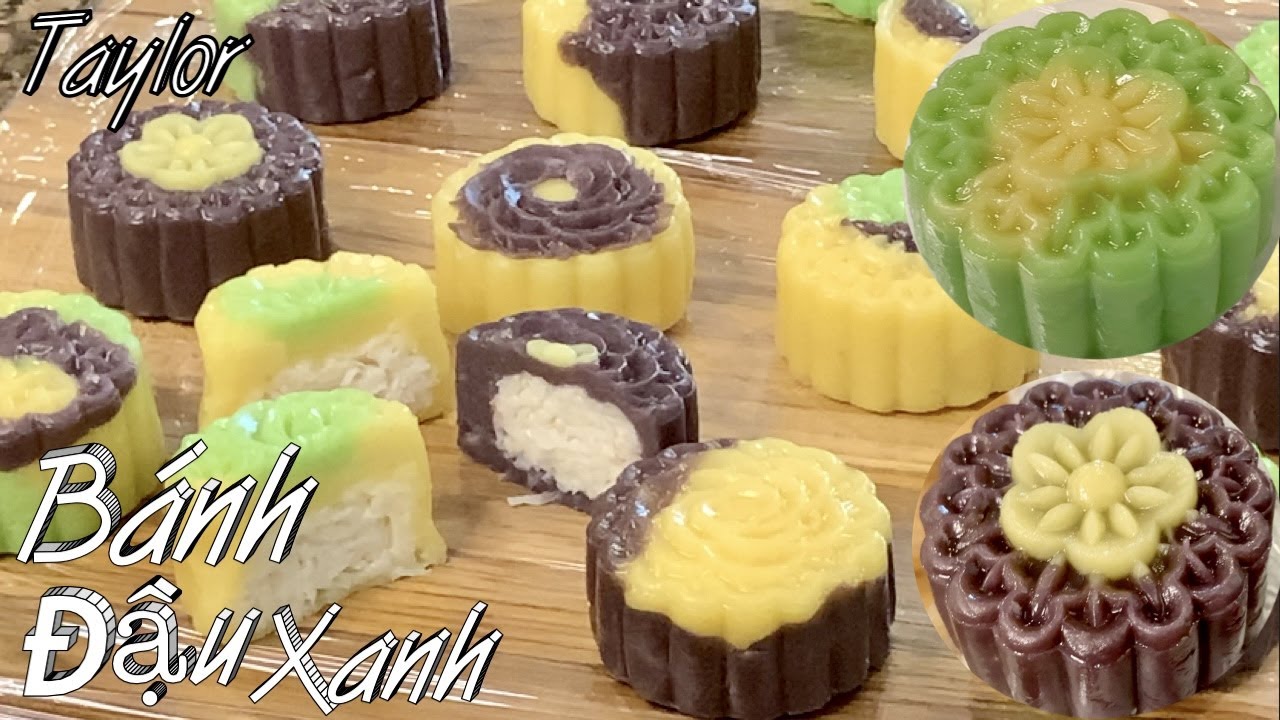 Bánh Đậu Xanh - Bánh Đậu Xanh Dẻo Nhân Sữa Dừa Thơm Ngon Ăn Là Ghiền - Mung Bean Cakes By Taylor