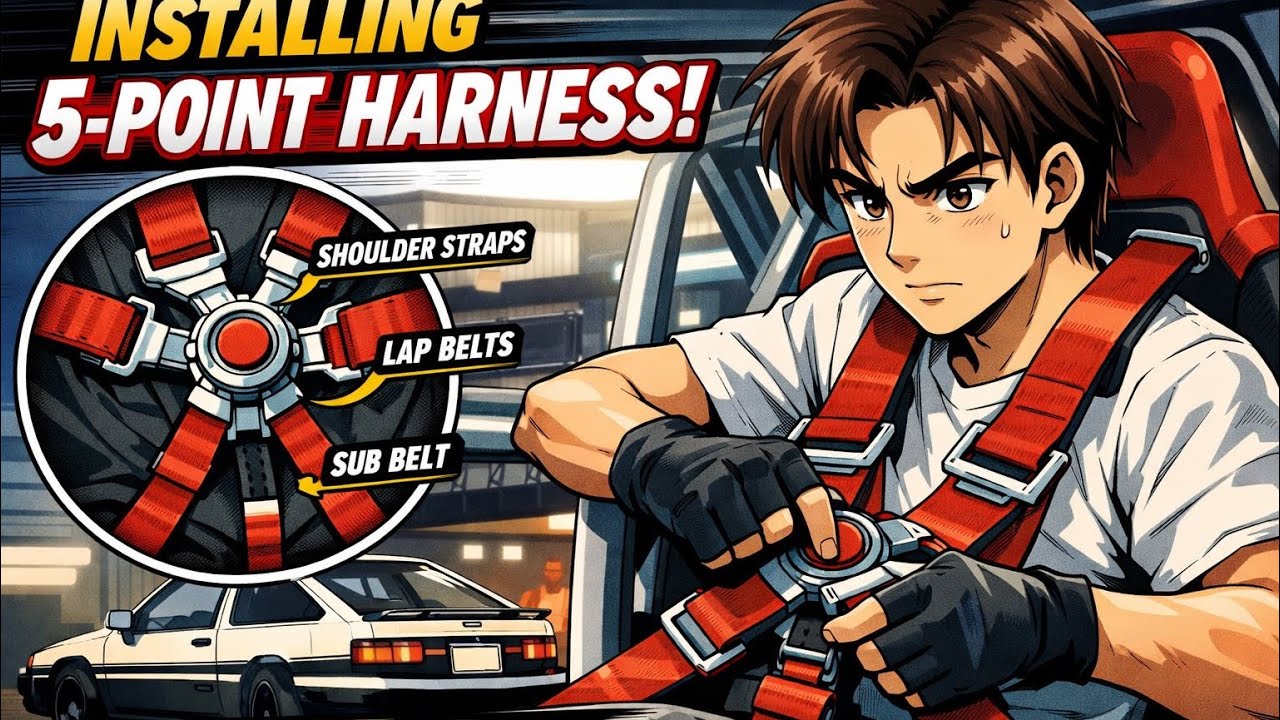 Installing a Five-Point Harness Seatbelt in the Race Car