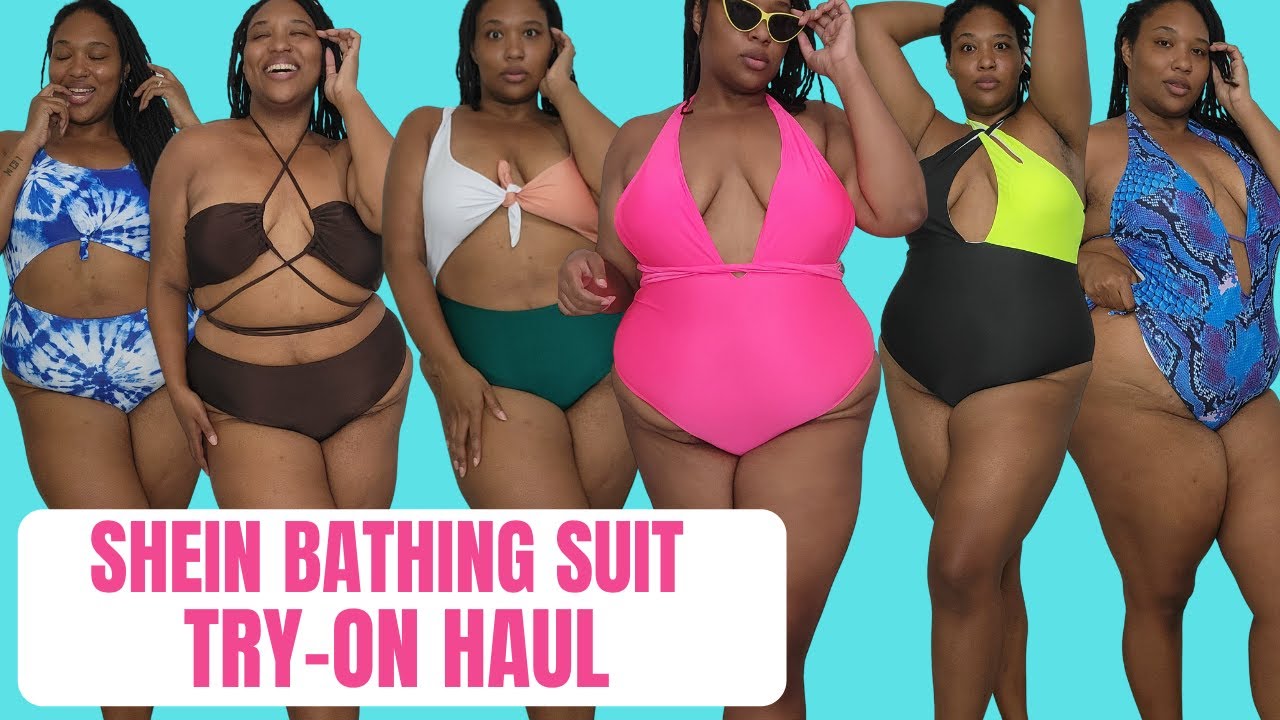 PLUS SIZE SHEIN BATHING SUITS| Summer Time Fine 2021| #sheincurves