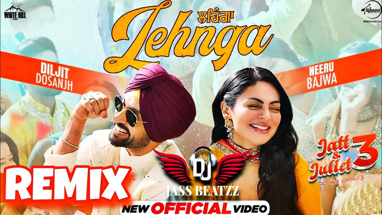 Lengha Remix | Diljit | Dj Jass Beatzz | Jatt & Julit 3 | New Punjabi songs 2024