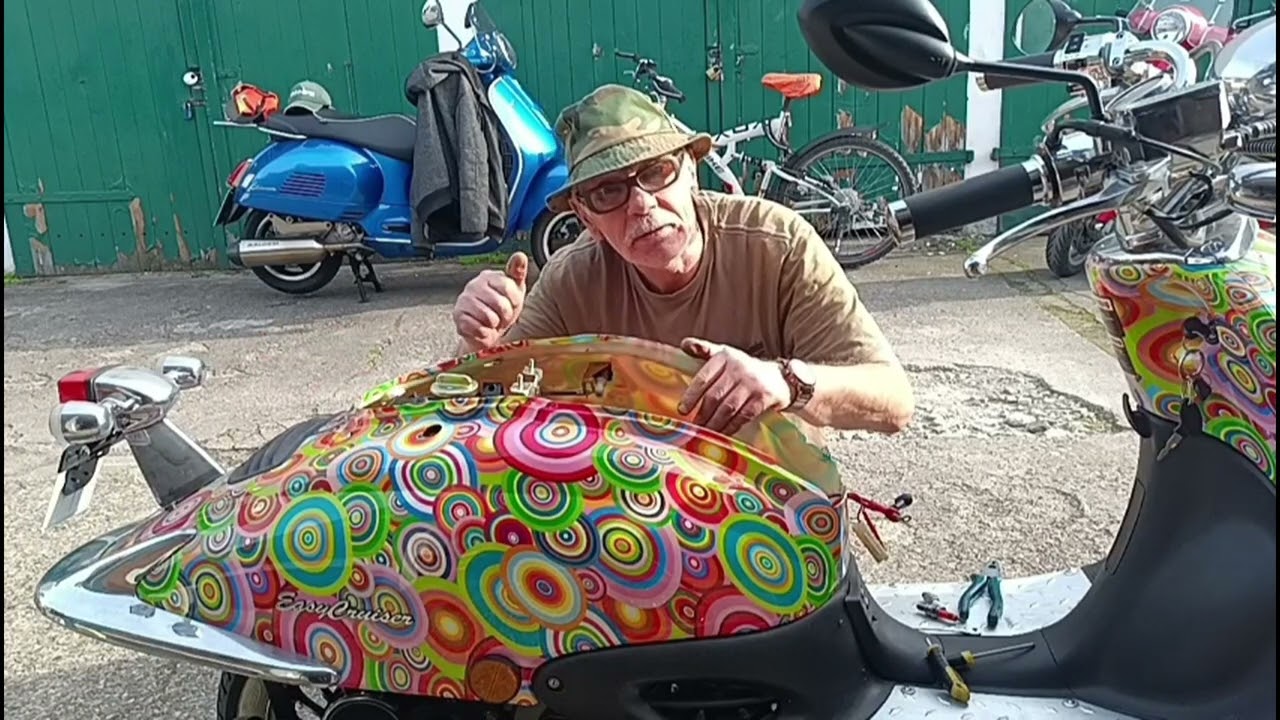 5 Jahre stand der Hippie Roller -  Easy Cruiser rum - was tun Roller Rolf ?