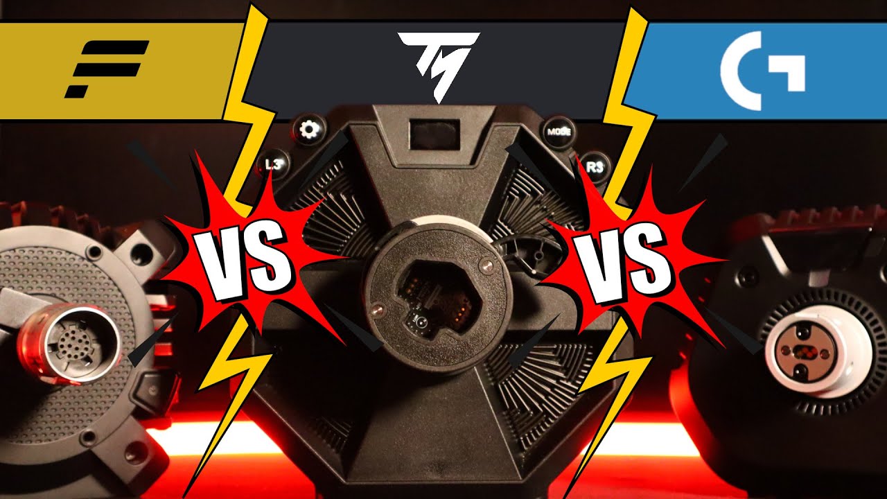 Сравнение: Logitech RS50 против Thrustmaster T598 против Fanatec GT DD Pro