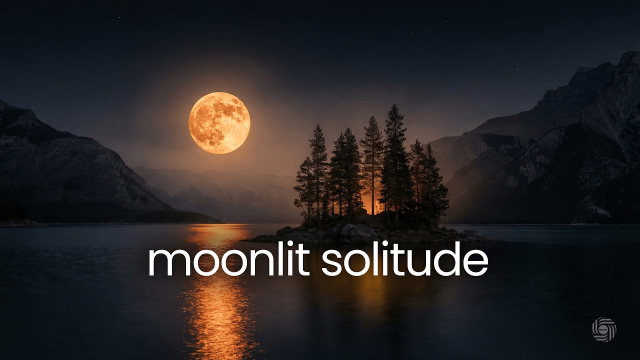 Piano Music for Sleeping - 2 Hours Moonlight Lake Ambience for Deep Sleep & Anxiety Relief