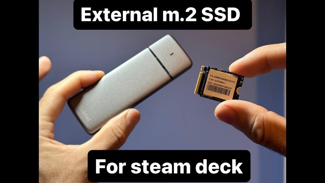 Using external M.2 NVMe Enclosure on steam deck in windows