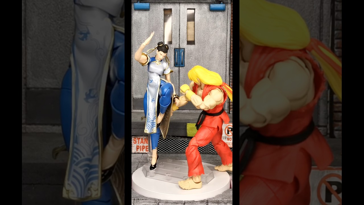 Позируй, удивительная фигурка Ямагучи Чун Ли из Street Fighter 6 версии REVOLTECH 1/12 #шорты #чунли