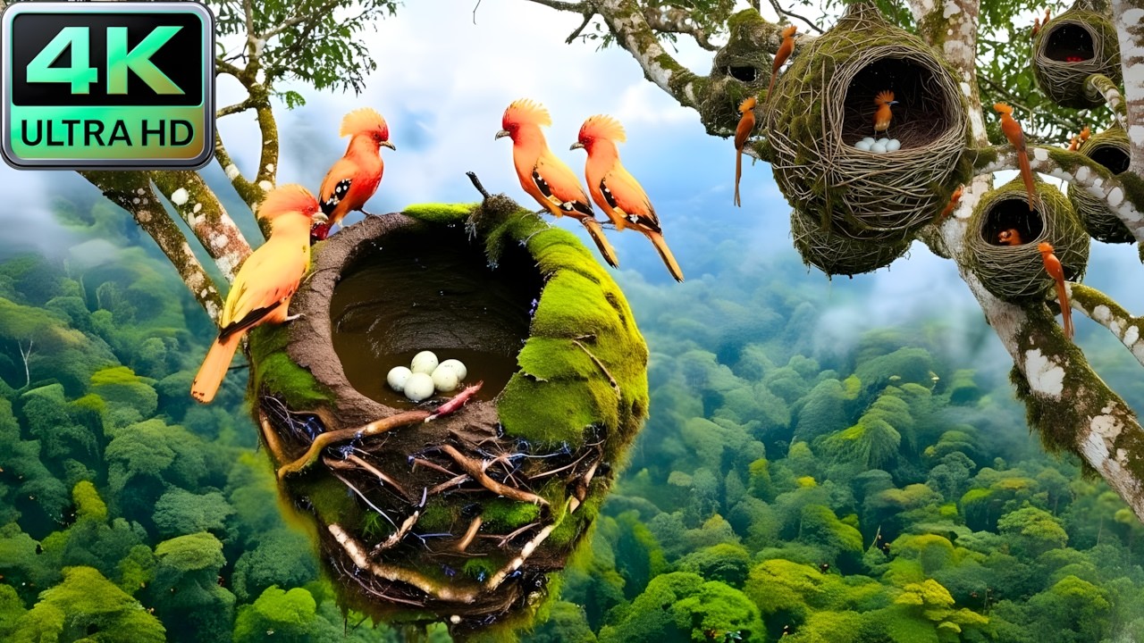 Surprising century-old structures above, built by rare birds—and their extraordinary natural sounds.
