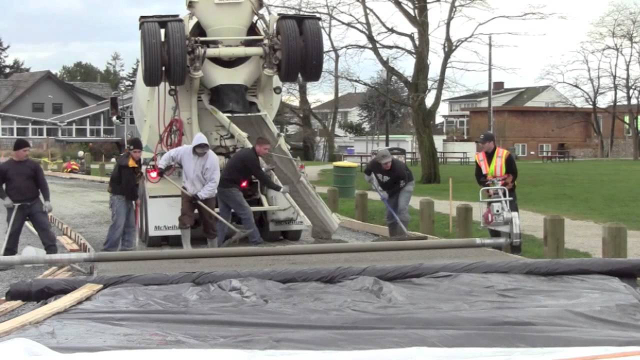 Placing & Finishing of Pervious Concrete with Hidro 600