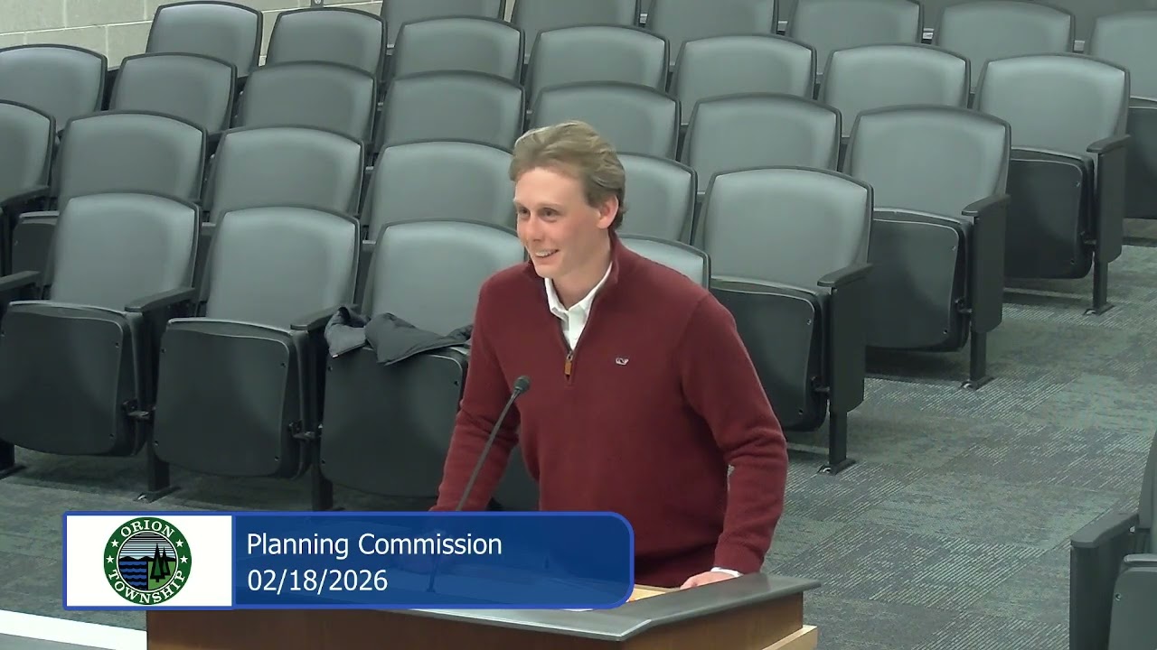 Orion Township Planning Commission Meeting 2-18-2026