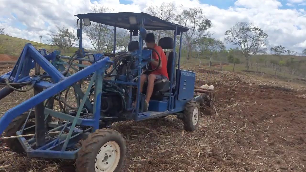 Teste da grade aradora caseira