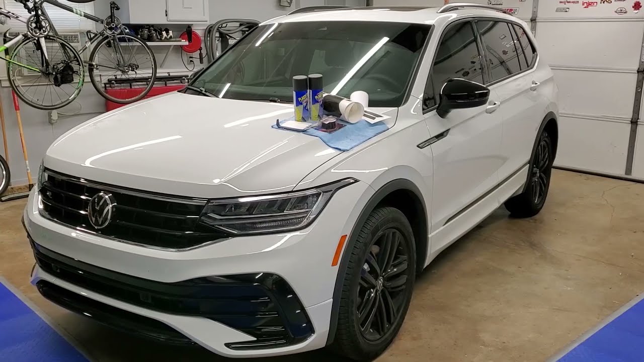 2022 Volkswagen Tiguan R-Line, How to DIY, Smoked Markers, Chrome Delete, Taillight Tint, de badge