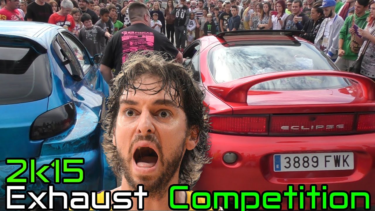 Loudest Exhaust Competition - TUNED CARS Rev Battle! Mitsubishi eclipse,Silvia S14,Audi S6,BMW