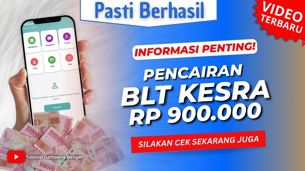 Cara Mendapatkan Bansos BLT KESRA 900 RIBU Bantuan Pemerintah | Cek Penerima Bansos 900 Ribu Terbaru