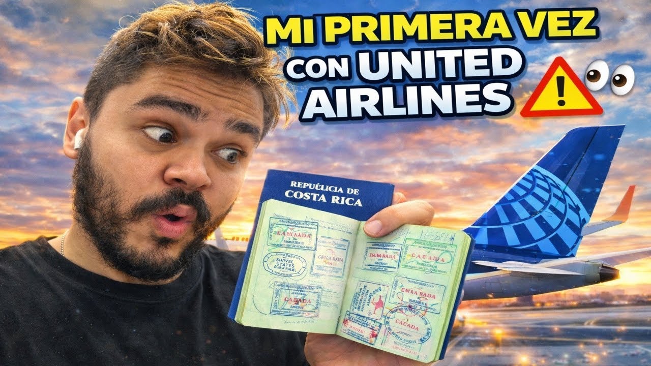 Volando por PRIMERA VEZ con UNITED AIRLINES✈️| ¿ES LO QUE ESPERABA? 🤨