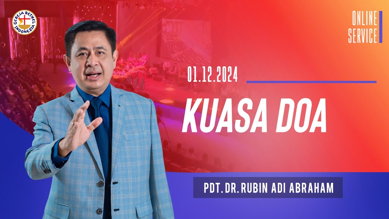 ONLINE SERVICE || Pdt. Dr. Rubin Adi Abraham ||  1 Desember 2024