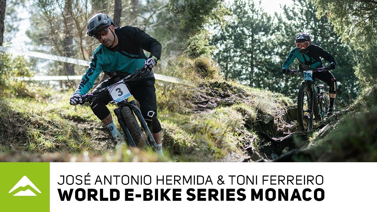 José Hermida and Toni Ferreiro at the World E-Bike Series in Monaco